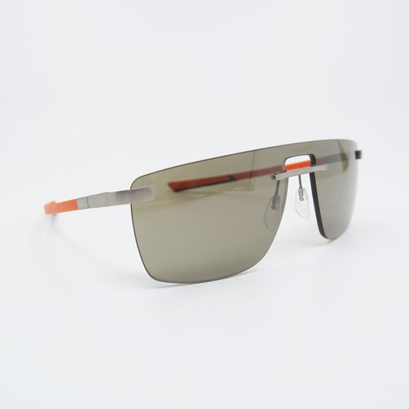 McLaren MLSUPS22 C02 Chrome/Orange/Brown Shield, New Unisex Sunglasses. - Picture 3 of 9